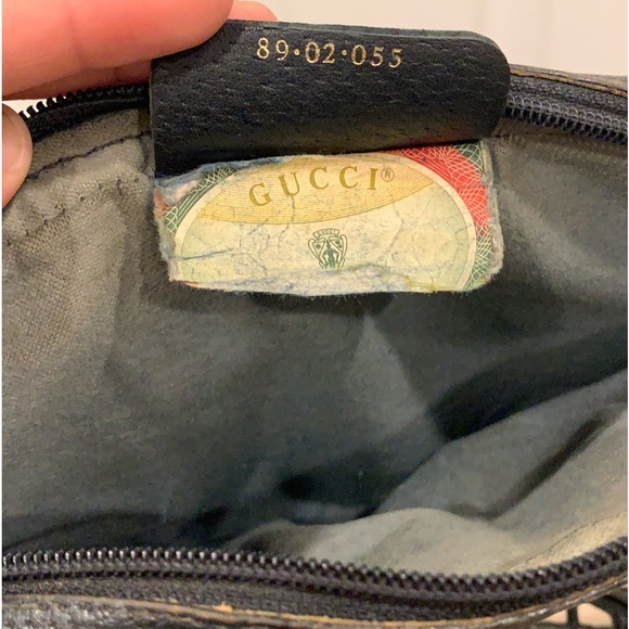 GUCCI GG Canvas Web Sherry Line Shoulder Bag Beige Red 89.02.055 Authentic - Picture 8 of 13